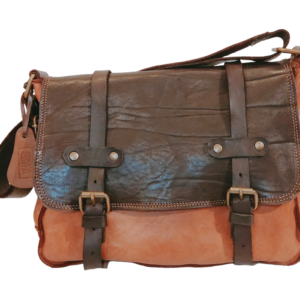 C2.15 - Borsa artigianale in pelle unisex modello Postina