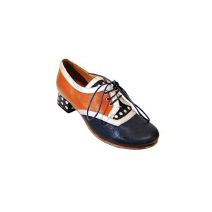 B1.3 - Scarpa in pelle artigianale donna tricolore