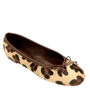 B1.61 - Ballerina Artigianale in Cavallino Animalier Leopardato