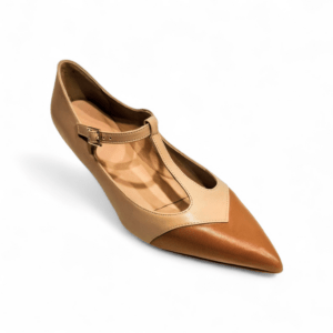 B1.61bis - Scarpa in pelle donna artigianale Mary Jane