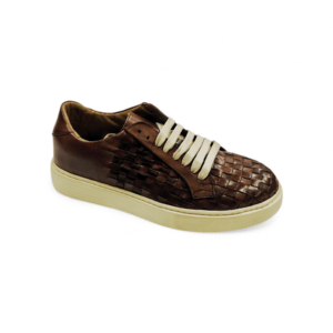 B3.18 - Sneakers artigianale in pelle con Intreccio